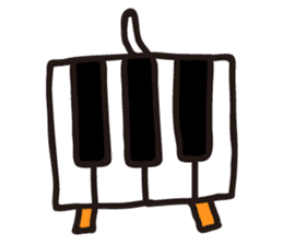 PIANO DOG 2 sticker #2070727