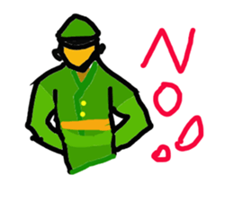 House guard man story sticker #2070901