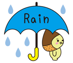 Mr. otter wearing a chestnut "Kuri-Kuri" sticker #2071480