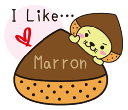 Mr. otter wearing a chestnut "Kuri-Kuri" sticker #2071490