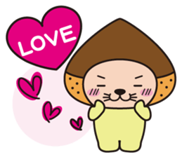 Mr. otter wearing a chestnut "Kuri-Kuri" sticker #2071491