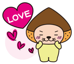 Mr. otter wearing a chestnut "Kuri-Kuri" sticker #2071491