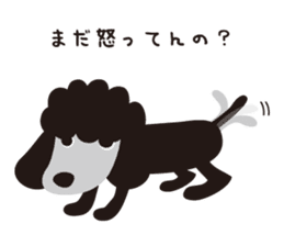 Black Toy Poodle  Sheep dog sticker #2071533