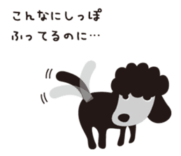 Black Toy Poodle  Sheep dog sticker #2071539