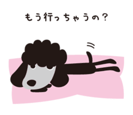 Black Toy Poodle  Sheep dog sticker #2071543