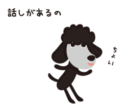 Black Toy Poodle  Sheep dog sticker #2071547