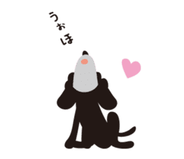 Black Toy Poodle  Sheep dog sticker #2071549