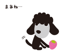 Black Toy Poodle  Sheep dog sticker #2071555