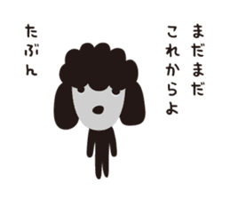 Black Toy Poodle  Sheep dog sticker #2071560