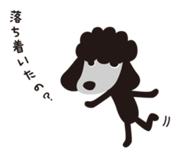 Black Toy Poodle  Sheep dog sticker #2071565
