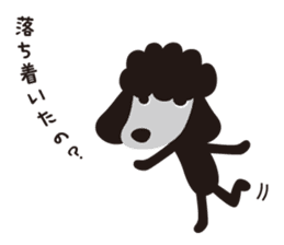Black Toy Poodle  Sheep dog sticker #2071565
