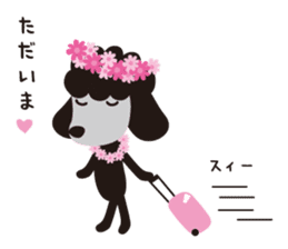 Black Toy Poodle  Sheep dog sticker #2071569