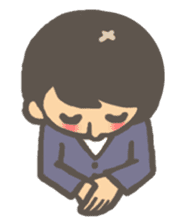 An eager but very polite saleslady sticker #2072889