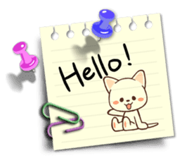 Memo cat(English) sticker #2073173