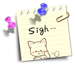 Memo cat(English) sticker #2073177