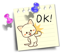 Memo cat(English) sticker #2073179