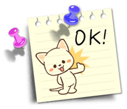 Memo cat(English) sticker #2073179