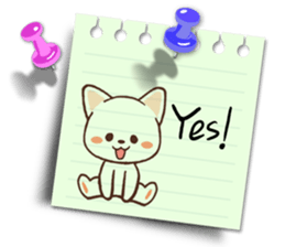 Memo cat(English) sticker #2073181