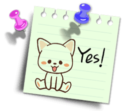 Memo cat(English) sticker #2073181