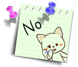 Memo cat(English) sticker #2073182