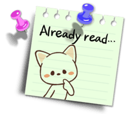 Memo cat(English) sticker #2073183