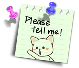 Memo cat(English) sticker #2073185