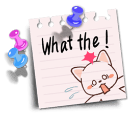 Memo cat(English) sticker #2073192