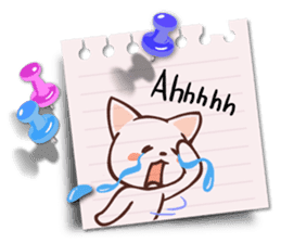 Memo cat(English) sticker #2073196