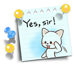 Memo cat(English) sticker #2073199