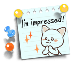 Memo cat(English) sticker #2073204