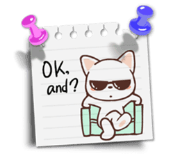 Memo cat(English) sticker #2073205