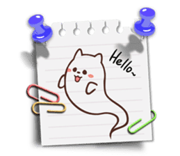 Memo cat(English) sticker #2073209