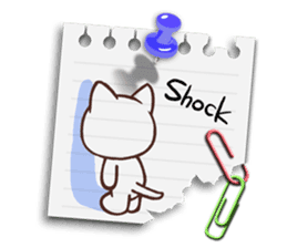 Memo cat(English) sticker #2073210