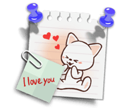 Memo cat(English) sticker #2073211