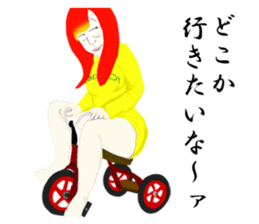 The life of Ms. Sigeru sticker #2073307