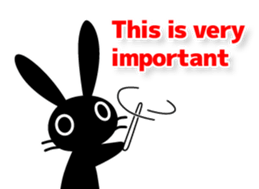 Cute Black Rabbit sticker #2074320