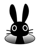 Cute Black Rabbit sticker #2074329