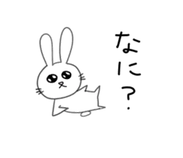 Yuruki-ra rabbit sticker #2074538