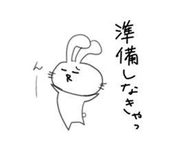 Yuruki-ra rabbit sticker #2074549
