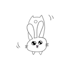 Yuruki-ra rabbit sticker #2074551