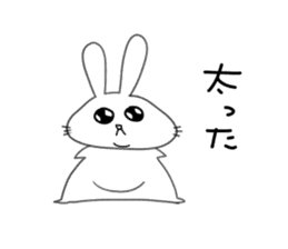 Yuruki-ra rabbit sticker #2074554