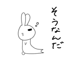 Yuruki-ra rabbit sticker #2074556