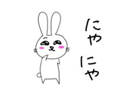 Yuruki-ra rabbit sticker #2074559