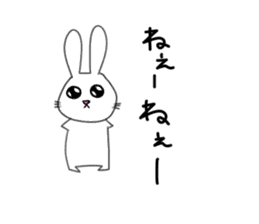 Yuruki-ra rabbit sticker #2074561