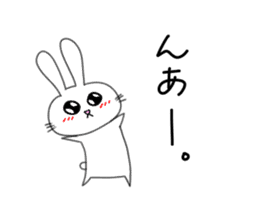 Yuruki-ra rabbit sticker #2074566