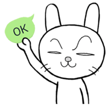 Rabbit with a balloon sticker #2075206