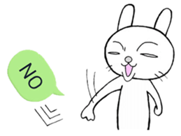 Rabbit with a balloon sticker #2075207