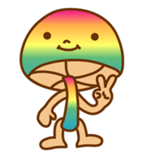 mushroom kid sticker #2075335