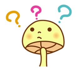 mushroom kid sticker #2075362