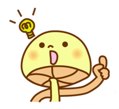 mushroom kid sticker #2075365